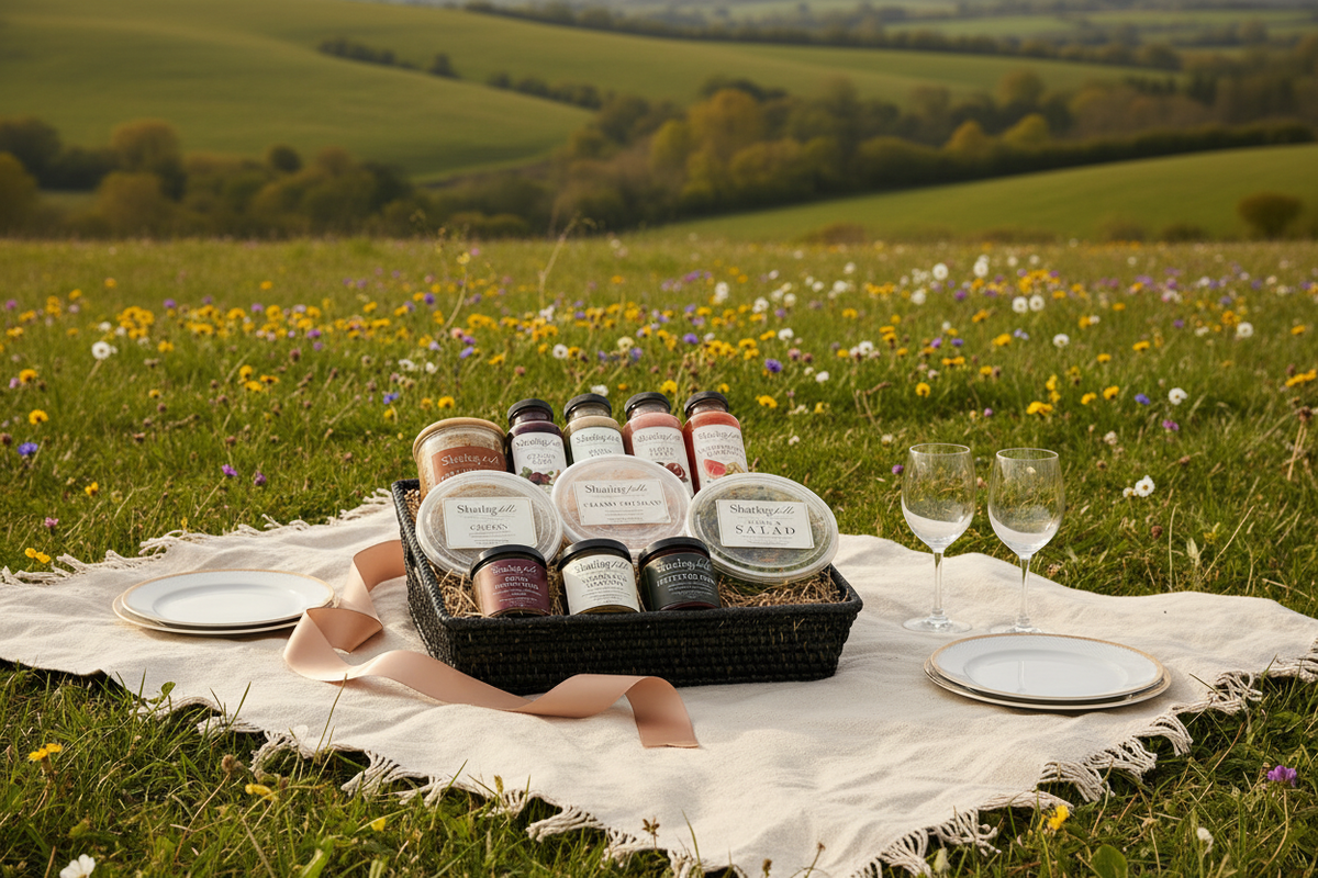 The Celebration Hamper – Rustic Countryside Picnic